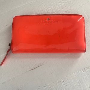 Kate Spade Nylon Orange Wallet